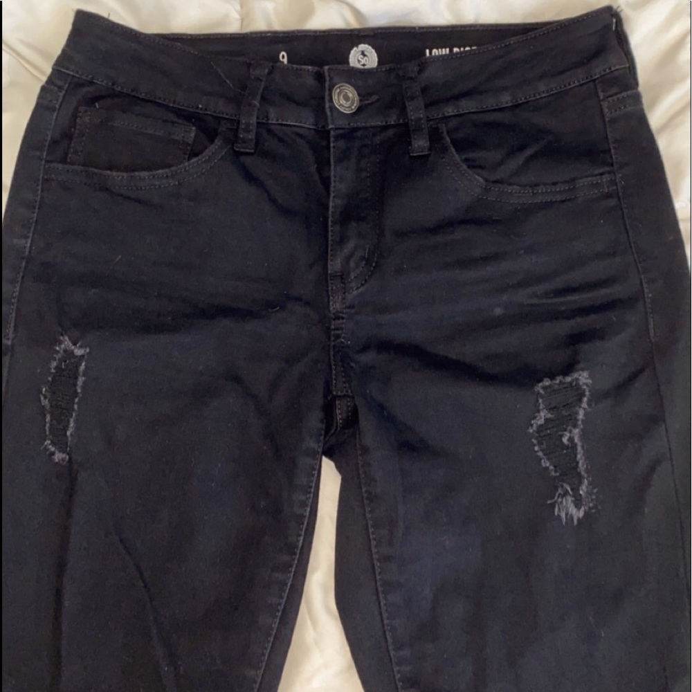 Ripped black jeans